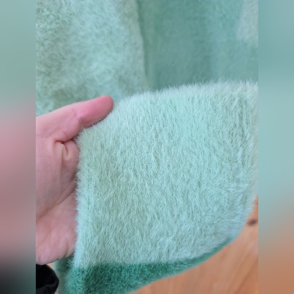 House Of Sunny Green‎ Suburban Knit Detachable Sleeve Convertible Sweater Size 8 - Picture 4 of 10